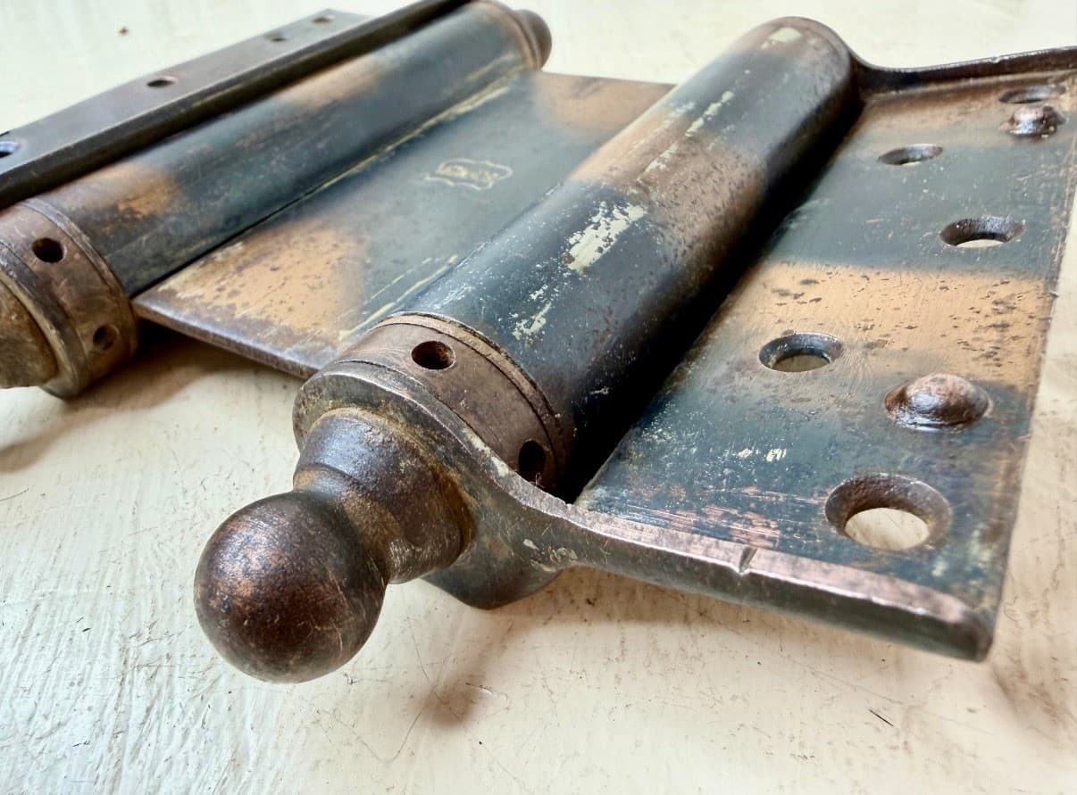 Vintage Bommer 5” Double Acting Spring Hinge | Industrial Saloon Door Hardware - Thumbnail 4