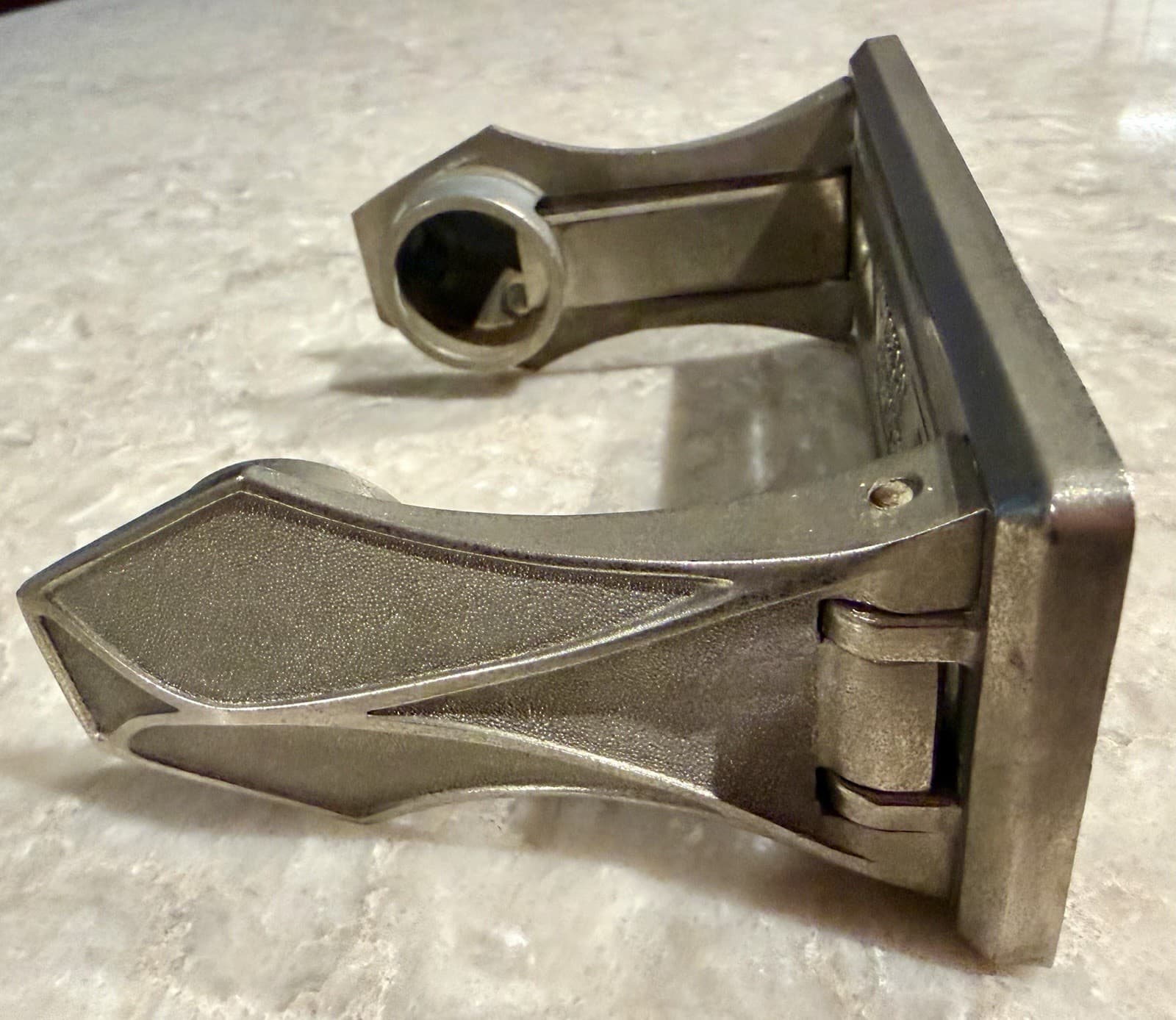 Vintage 1931 Scott Paper Co Art Deco Toilet Paper Holder Aluminum Chester PA - Thumbnail 2
