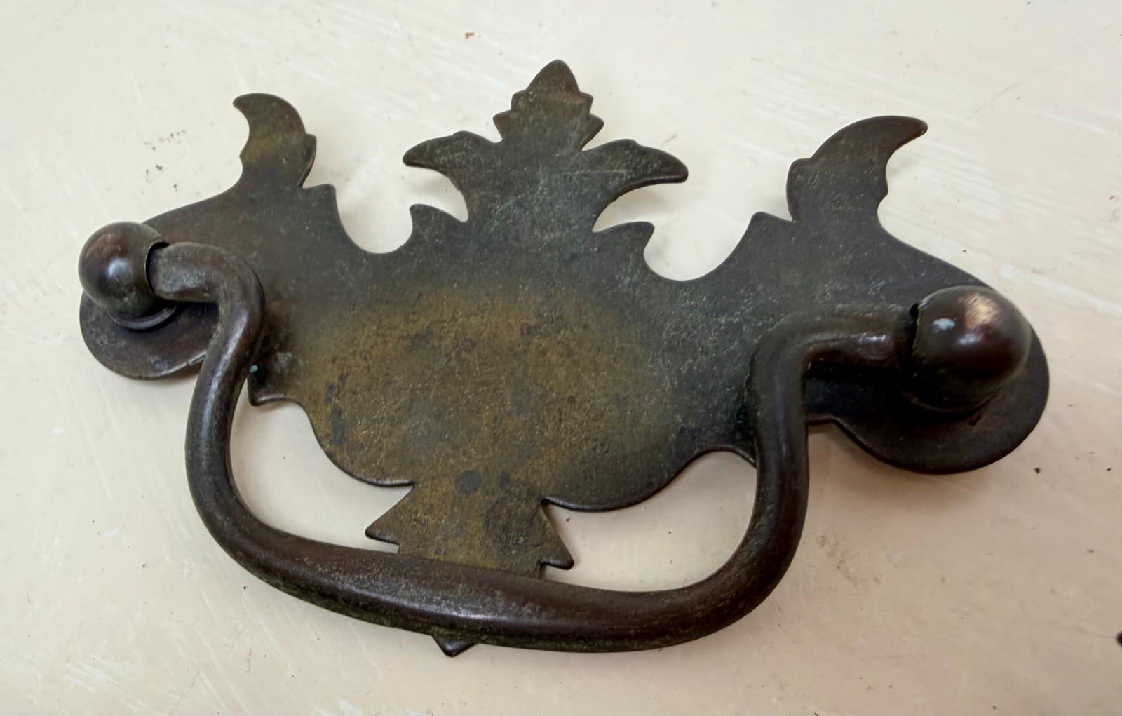Vintage Steel Batwing Drawer Pulls Set of 6 – Chippendale – 3” centers - Thumbnail 5