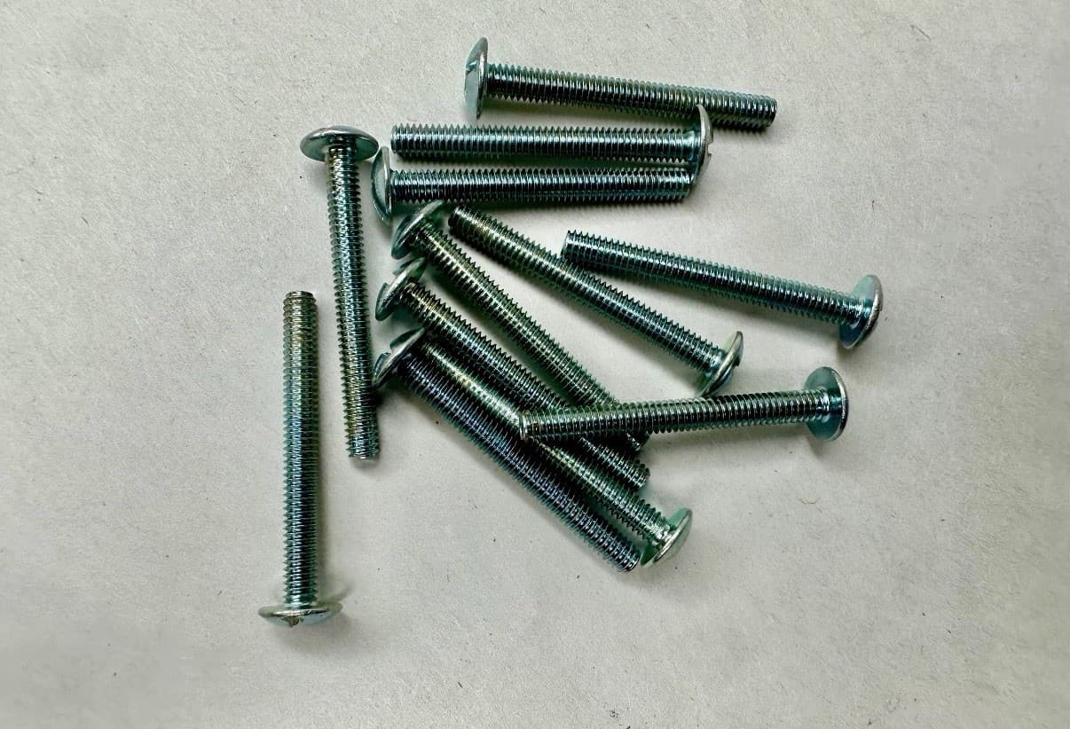 Brushed Chrome Metal Bar Cabinet Pulls w/ Screws Set of 6 – 1.5” Centers - Thumbnail 8