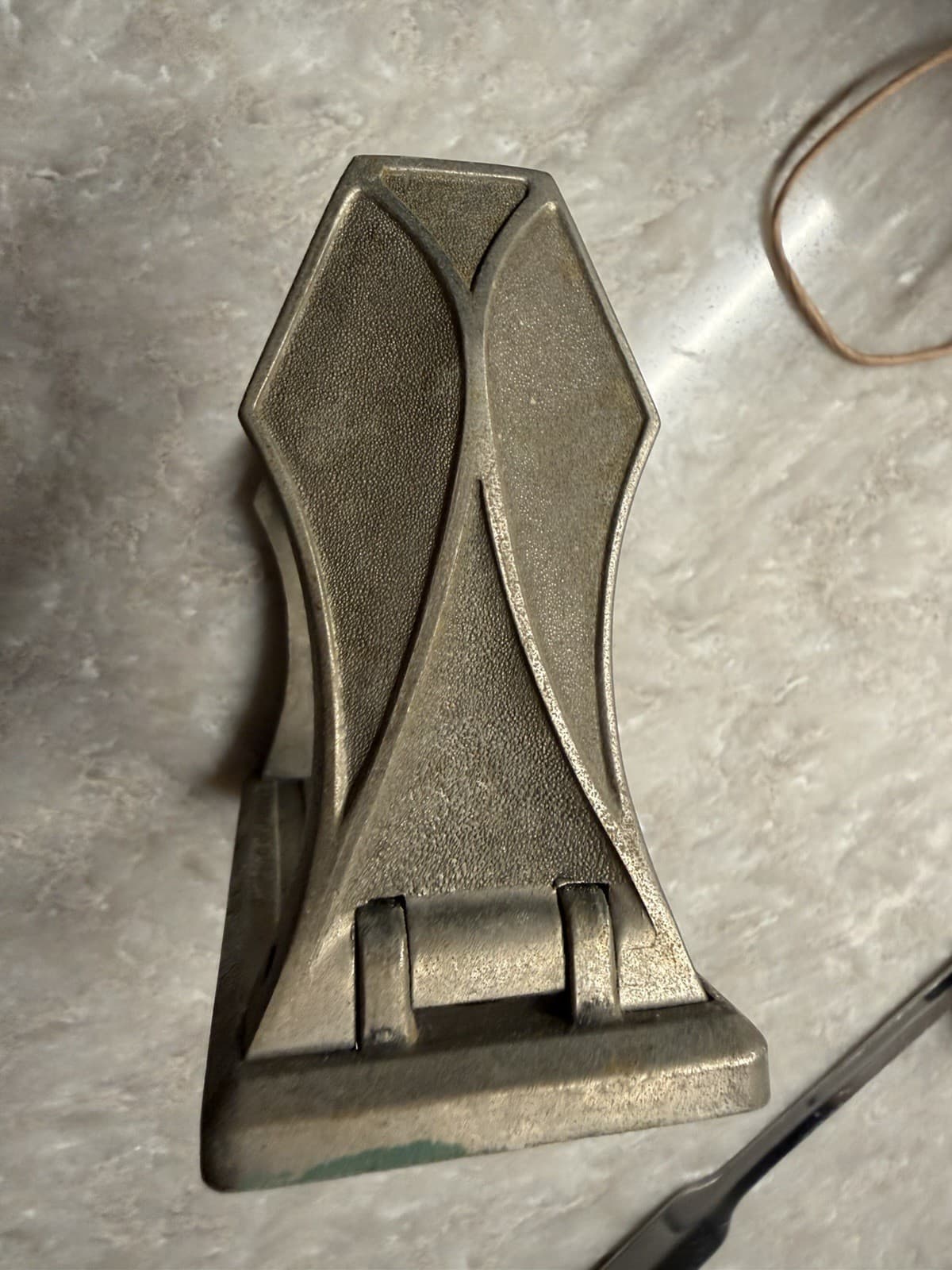 Vintage 1931 Scott Paper Co Art Deco Toilet Paper Holder Aluminum Chester PA - Thumbnail 6