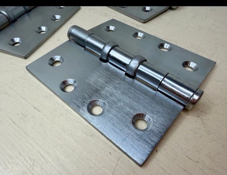 4x4 Steel Ball Bearing Door Hinges Set of 3 Heavy Duty Spartan Japan - Thumbnail 2