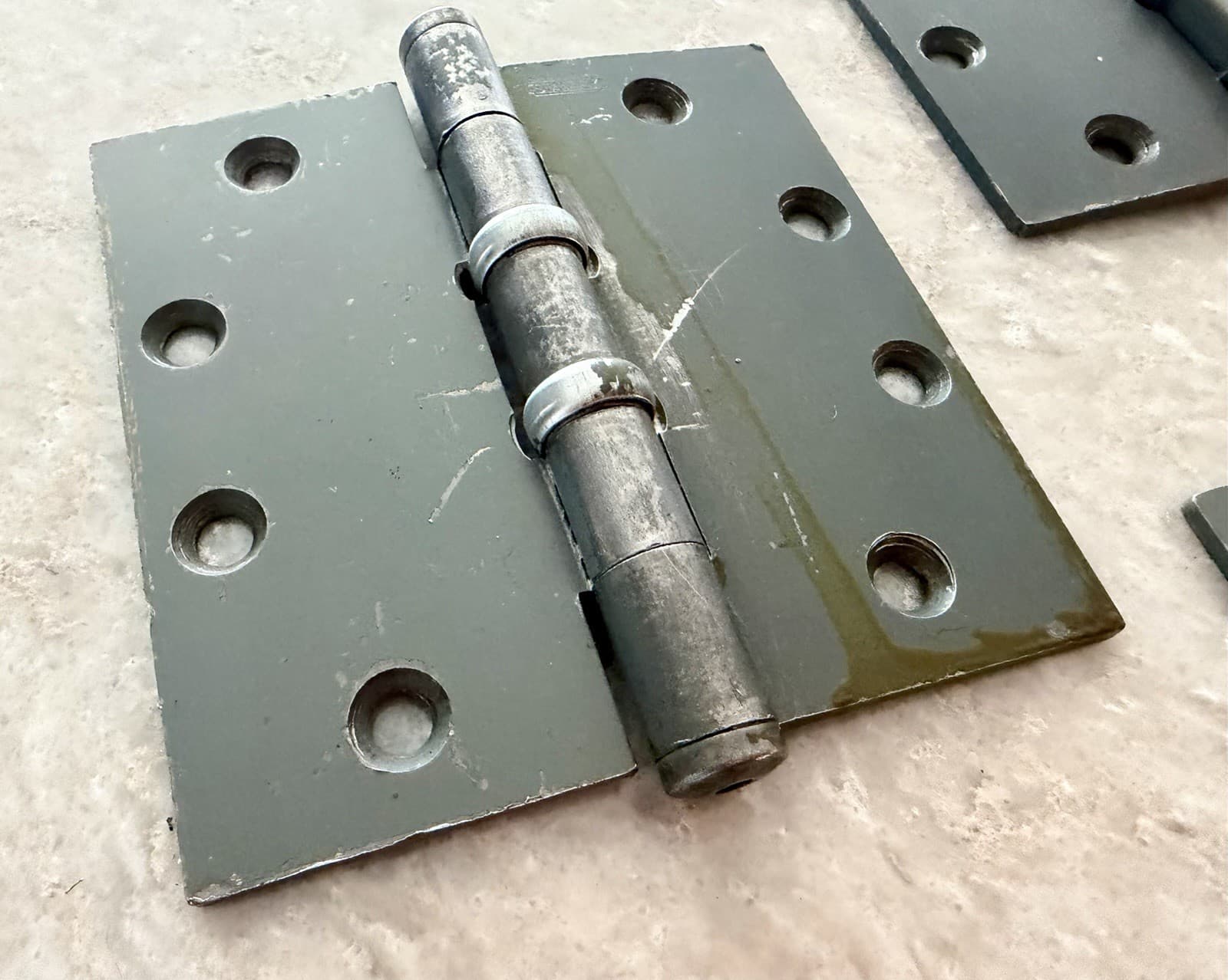 Vintage Stanley BB146 Steel Door Hinges 4.5 x 4.5 Set of 3 Commercial - Thumbnail 2