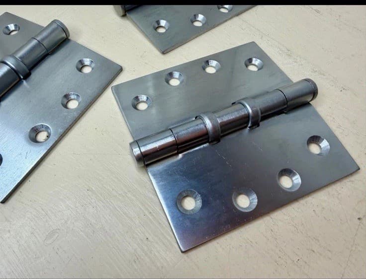 4x4 Steel Ball Bearing Door Hinges Set of 3 Heavy Duty Spartan Japan - Thumbnail 4