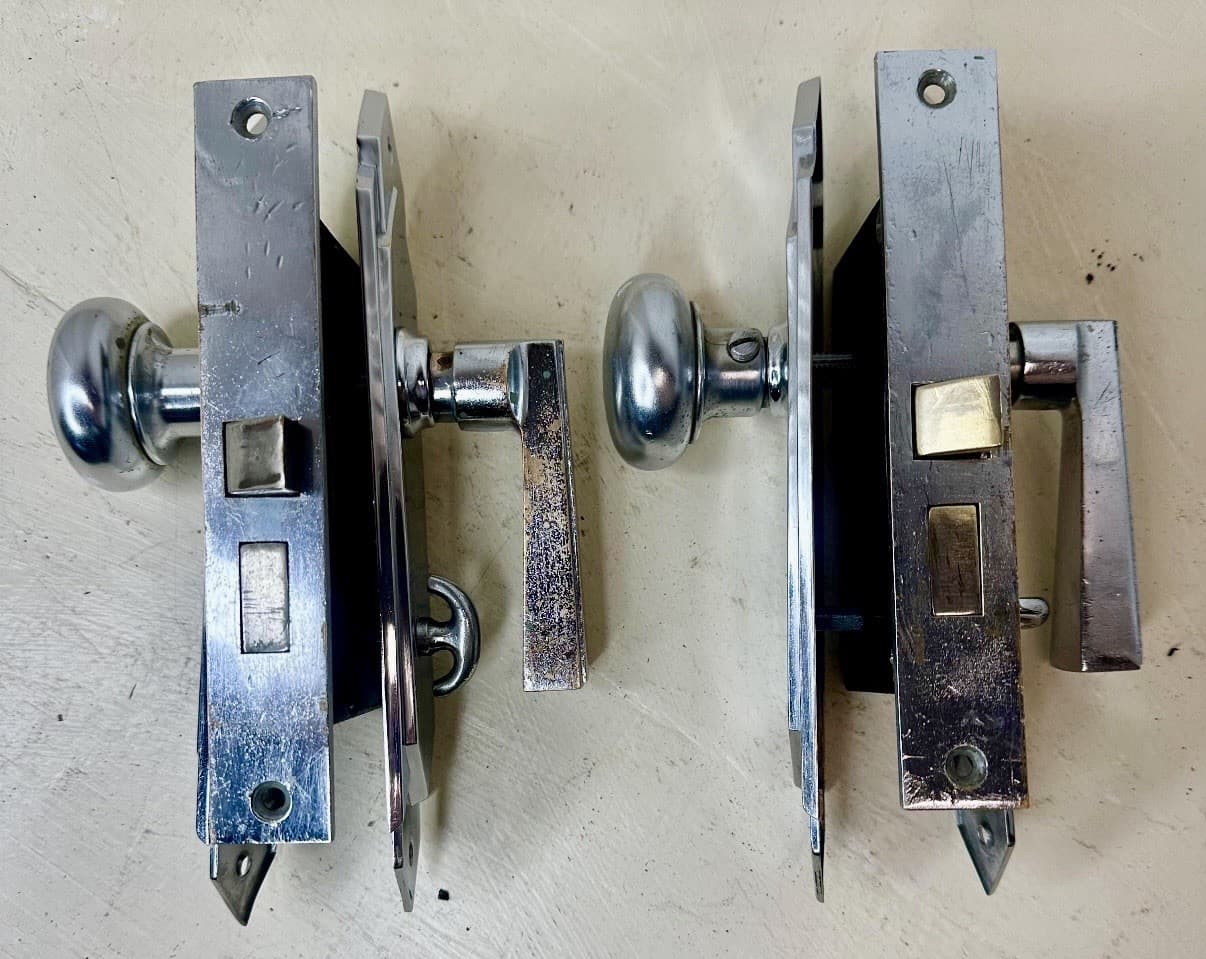 Art Deco Door Knob Set - Thumbnail 2