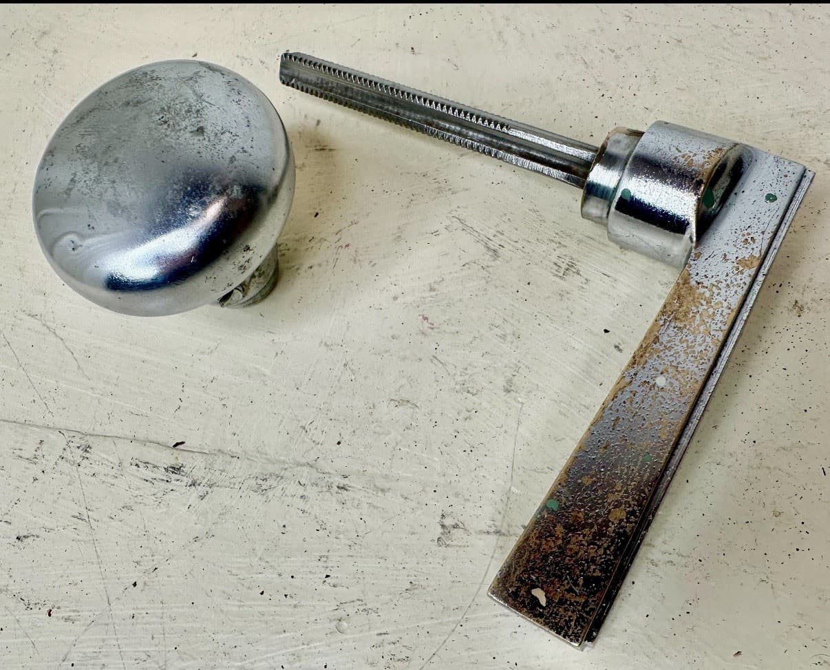 Art Deco Door Knob Set - Thumbnail 6