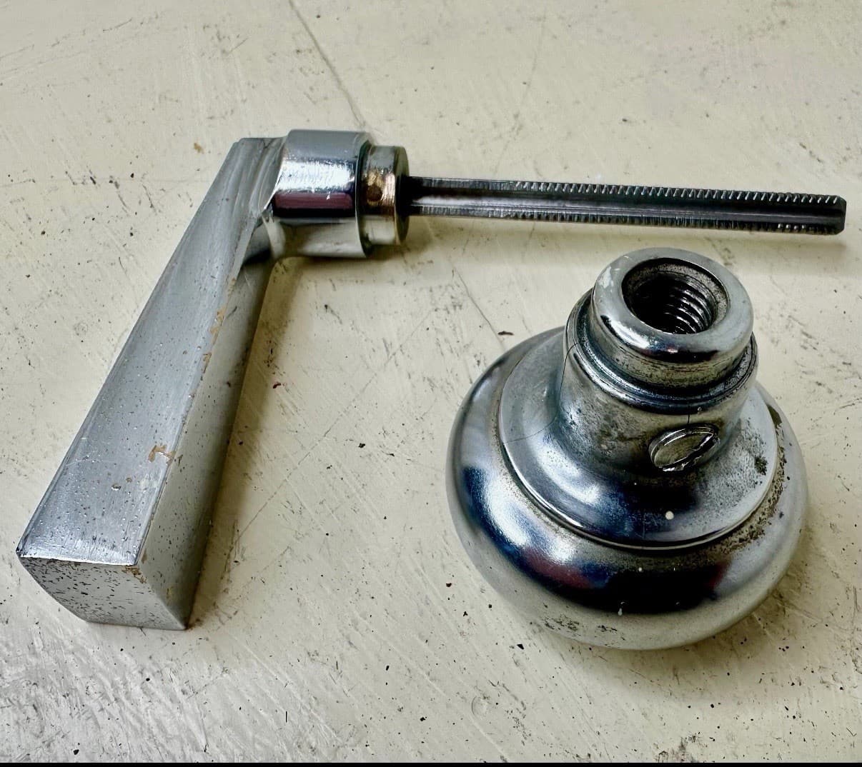 Art Deco Door Knob Set - Thumbnail 4