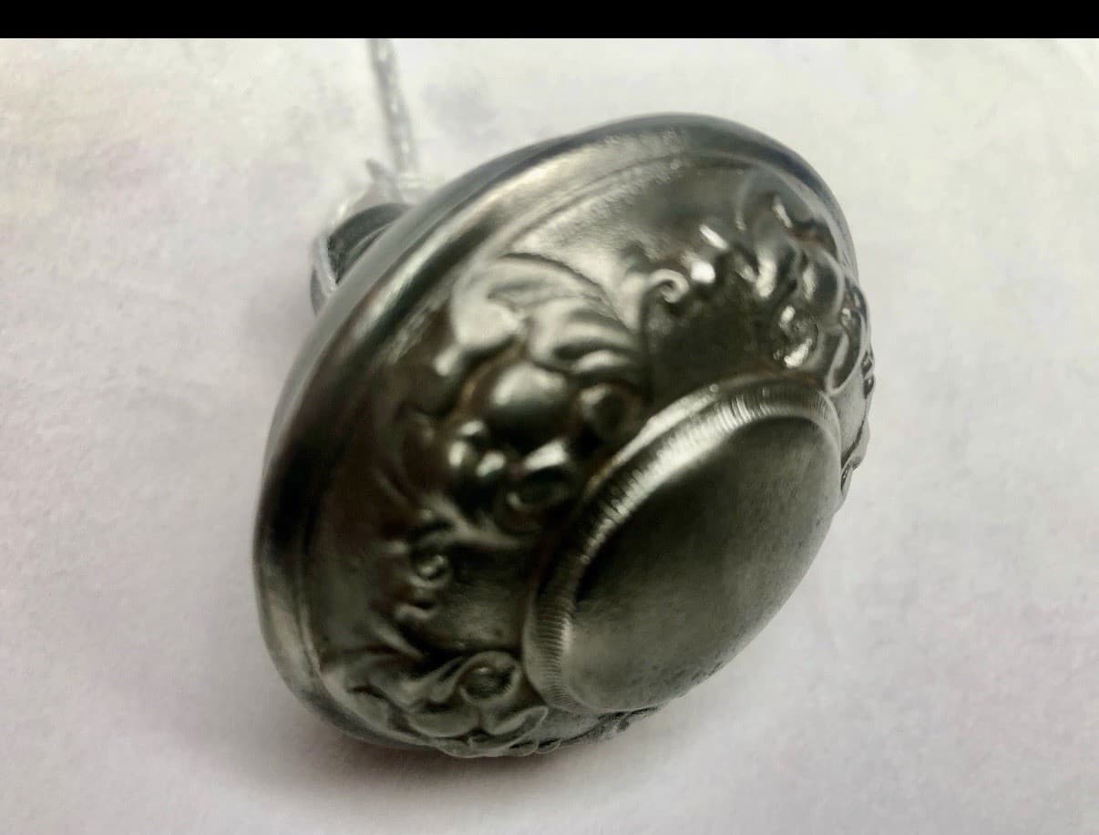 Single Yale & Towne "Nubian" Steel Door Knob - Thumbnail 2