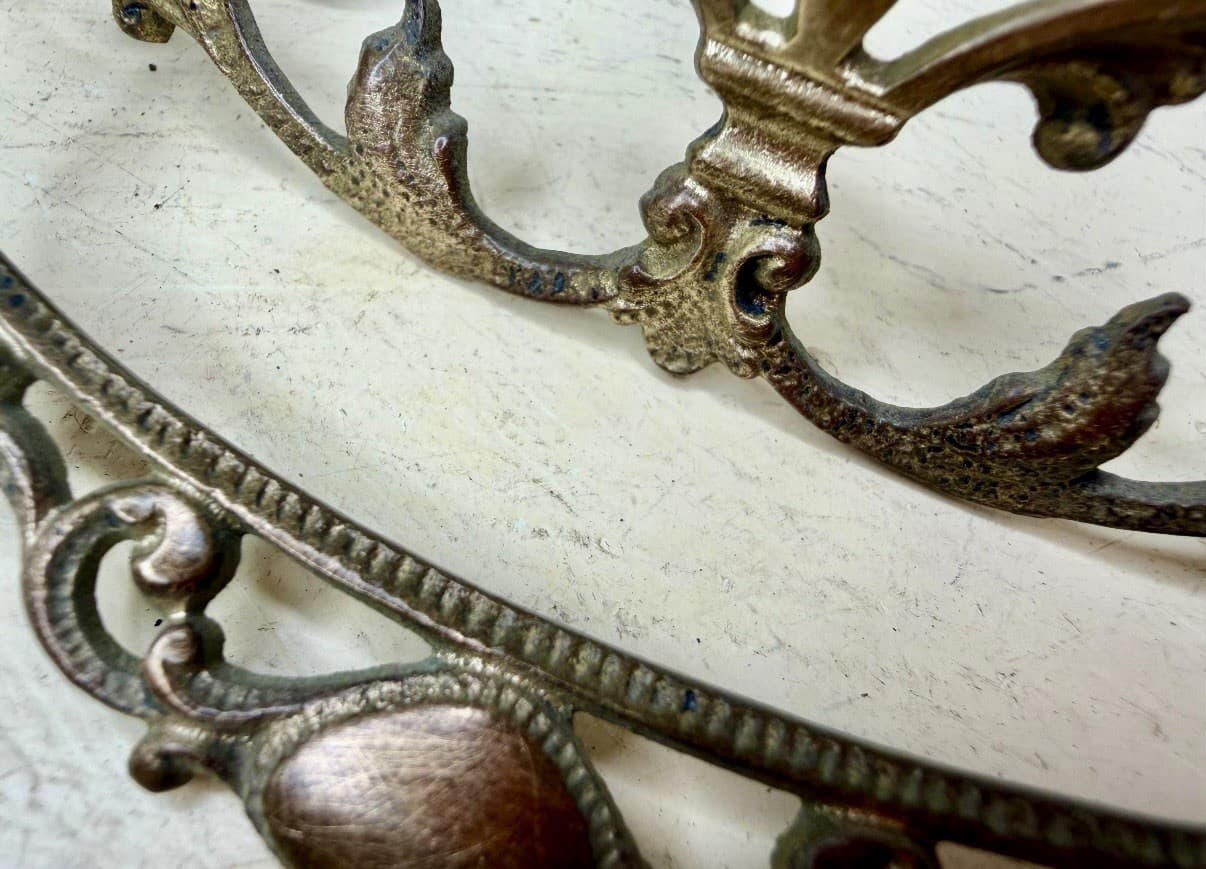 Antique Victorian Brass Drawer Pull Eastlake Style Ornate Bail Handle - Thumbnail 5