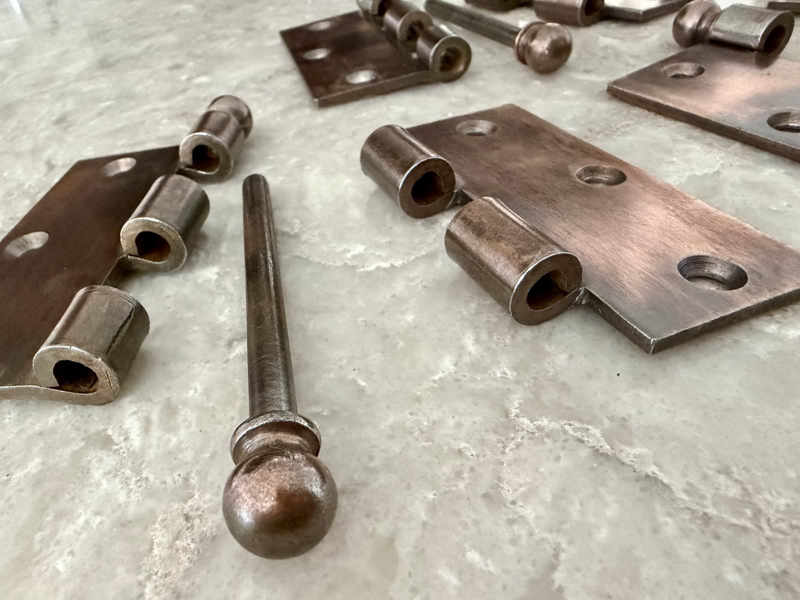 3 Stanley SW Sweetheart 3.5x3.5 Ball Tip Steel Door Hinges Copper Finish - Thumbnail 13