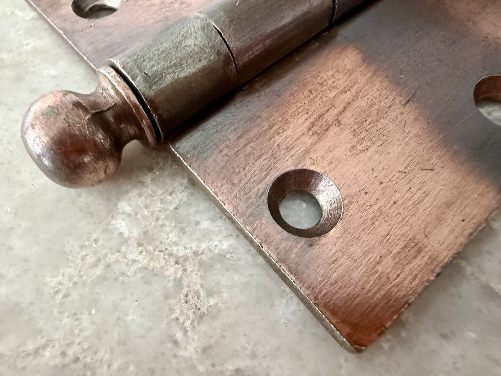3 Stanley SW Sweetheart 3.5x3.5 Ball Tip Steel Door Hinges Copper Finish - Thumbnail 6
