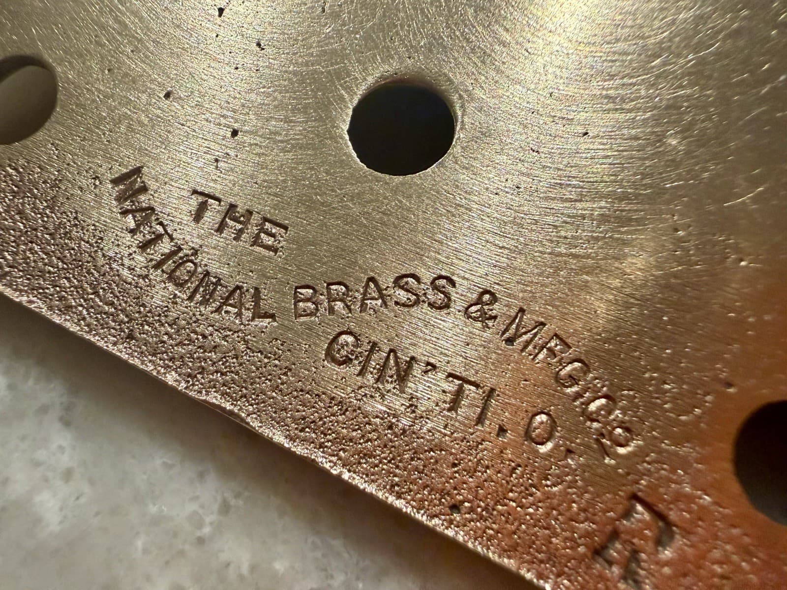Vintage National Brass Mfg Solid Brass Ball Tip Door Hinges 3-1/2” Pair USA - Thumbnail 13