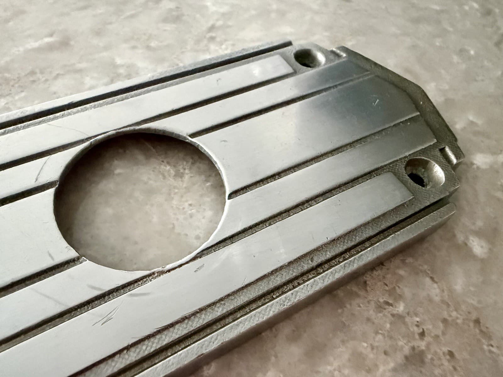 Vintage Corbin Art Deco Nickel Door Plate Escutcheon 8-3/4” 3” CTC - Thumbnail 5