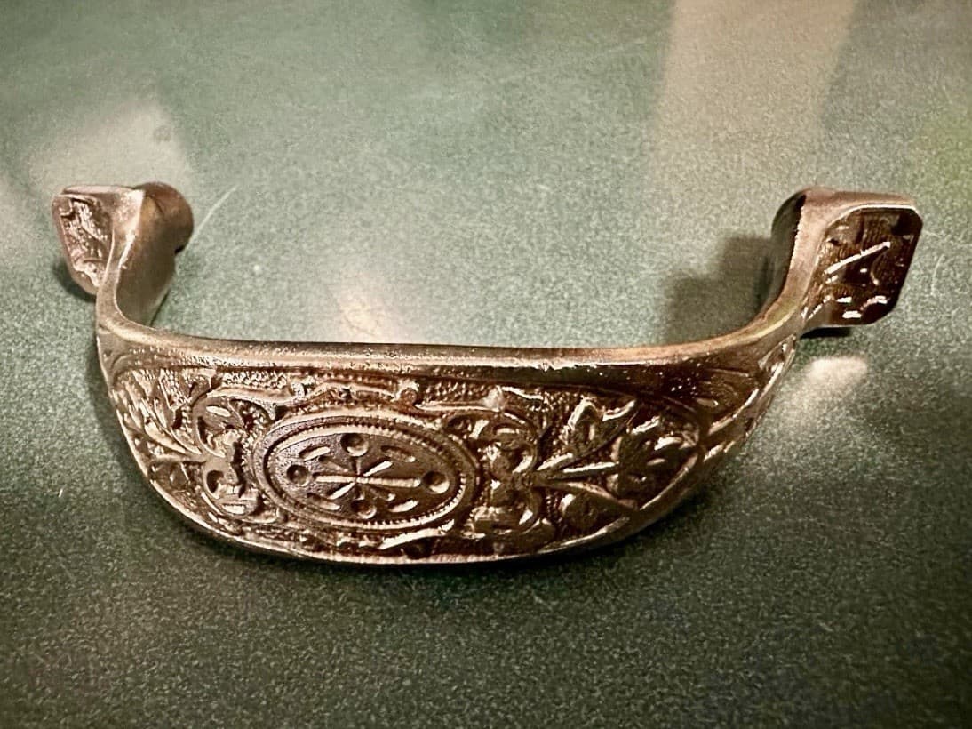 Antique Victorian Eastlake Solid Brass Dresser Drawer Pull Handle 5.5” Ornate - Thumbnail 3