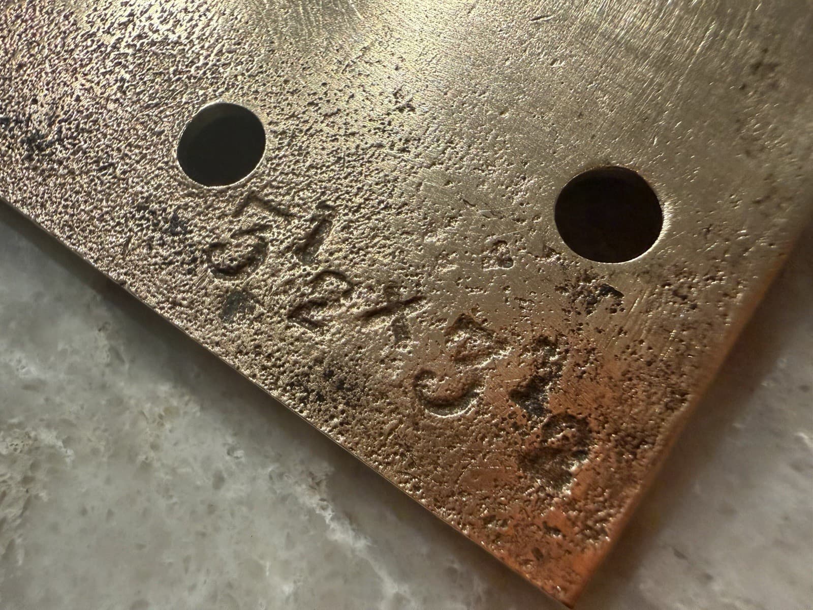 Vintage National Brass Mfg Solid Brass Ball Tip Door Hinges 3-1/2” Pair USA - Thumbnail 9