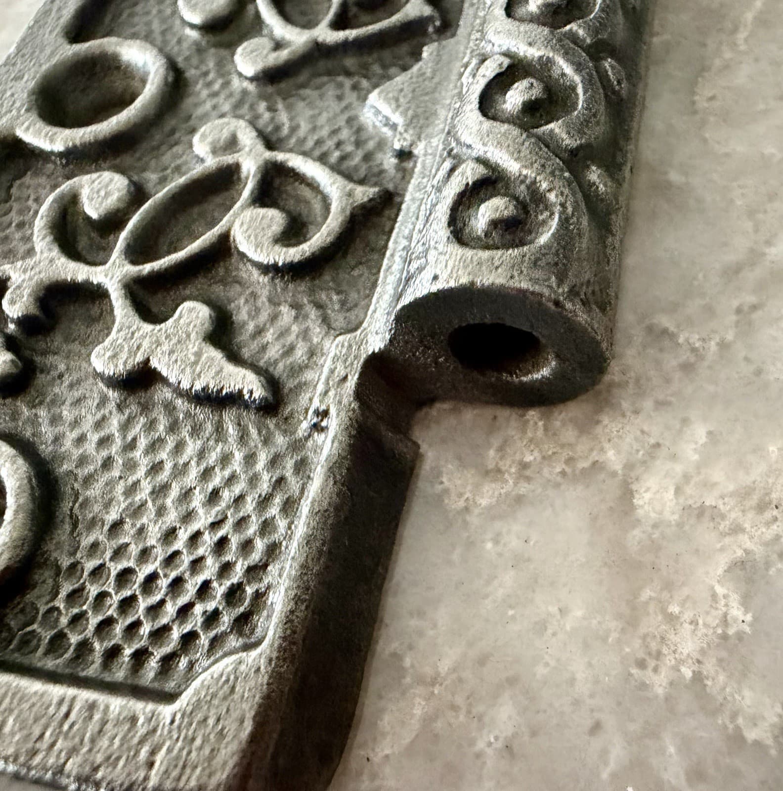 Antique 4” x 4” Cast Iron Eastlake Steeple Tip Door Hinge Victorian Ornate - Thumbnail 13