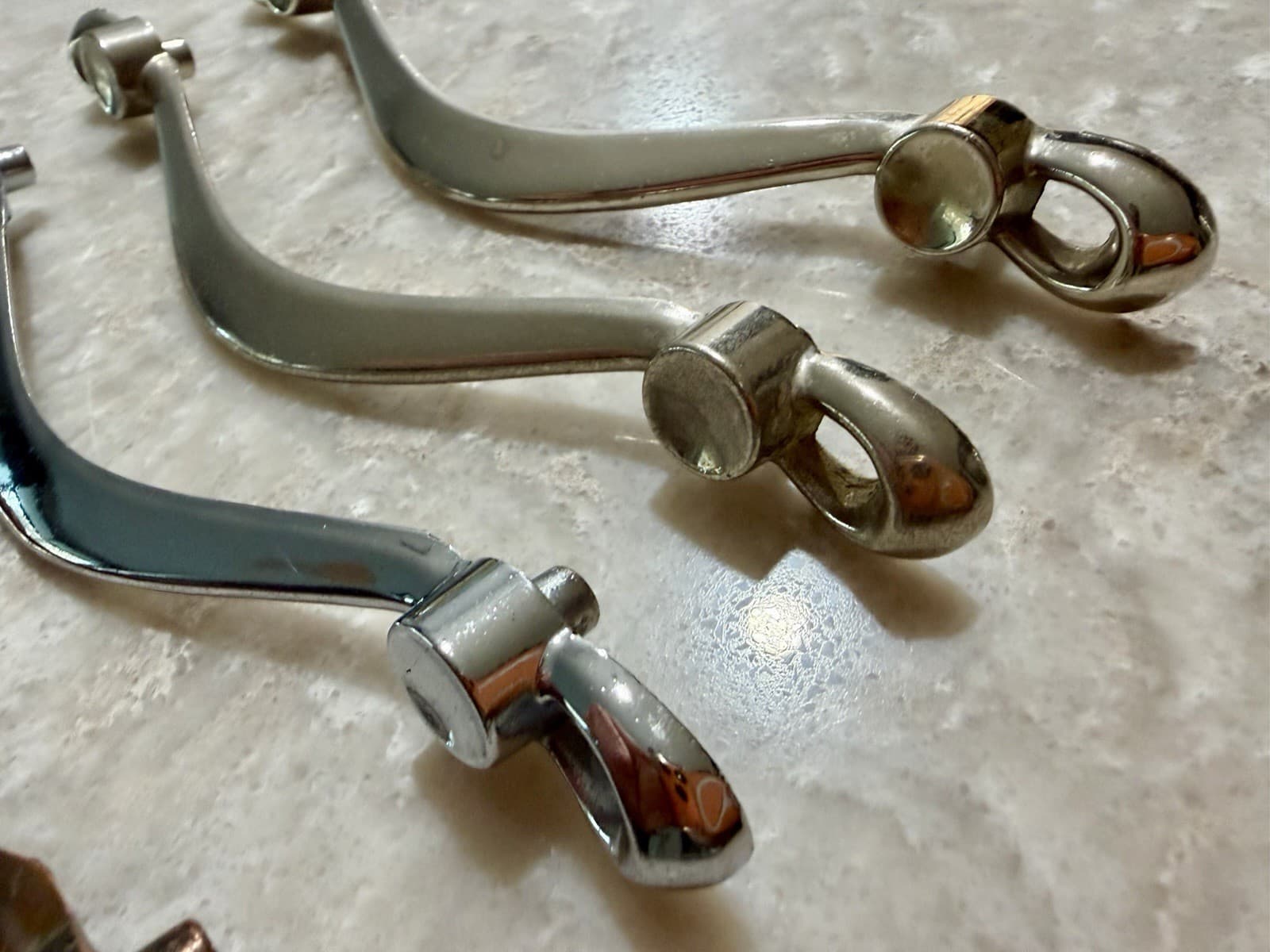Lot of 5 DCP P958 Cabinet Drawer Pulls 4.5” CTC Mixed Finishes w/ Screws - Thumbnail 4