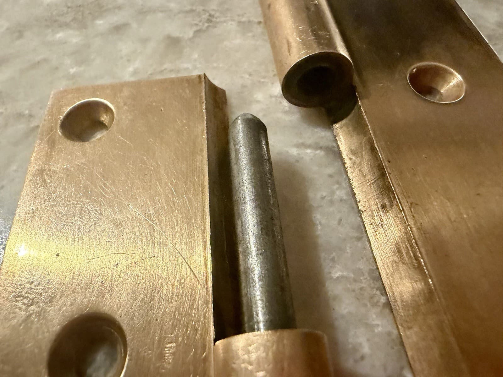Solid Brass Lift Off Door Hinges Pair 3x4 Heavy Duty Commercial Vintage - Thumbnail 10