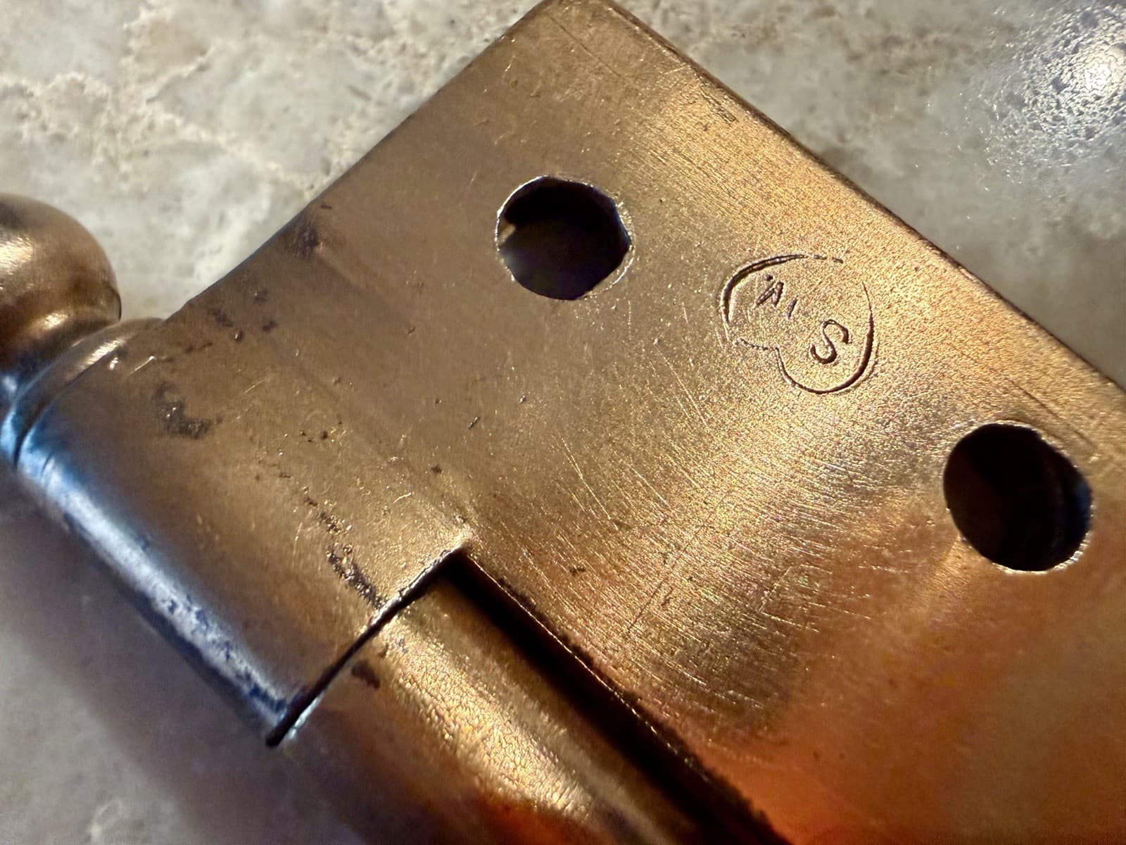 Stanley SW Sweetheart 2.5x2.5 Ball Tip Steel Door Hinges Copper Set of 3 - Thumbnail 12