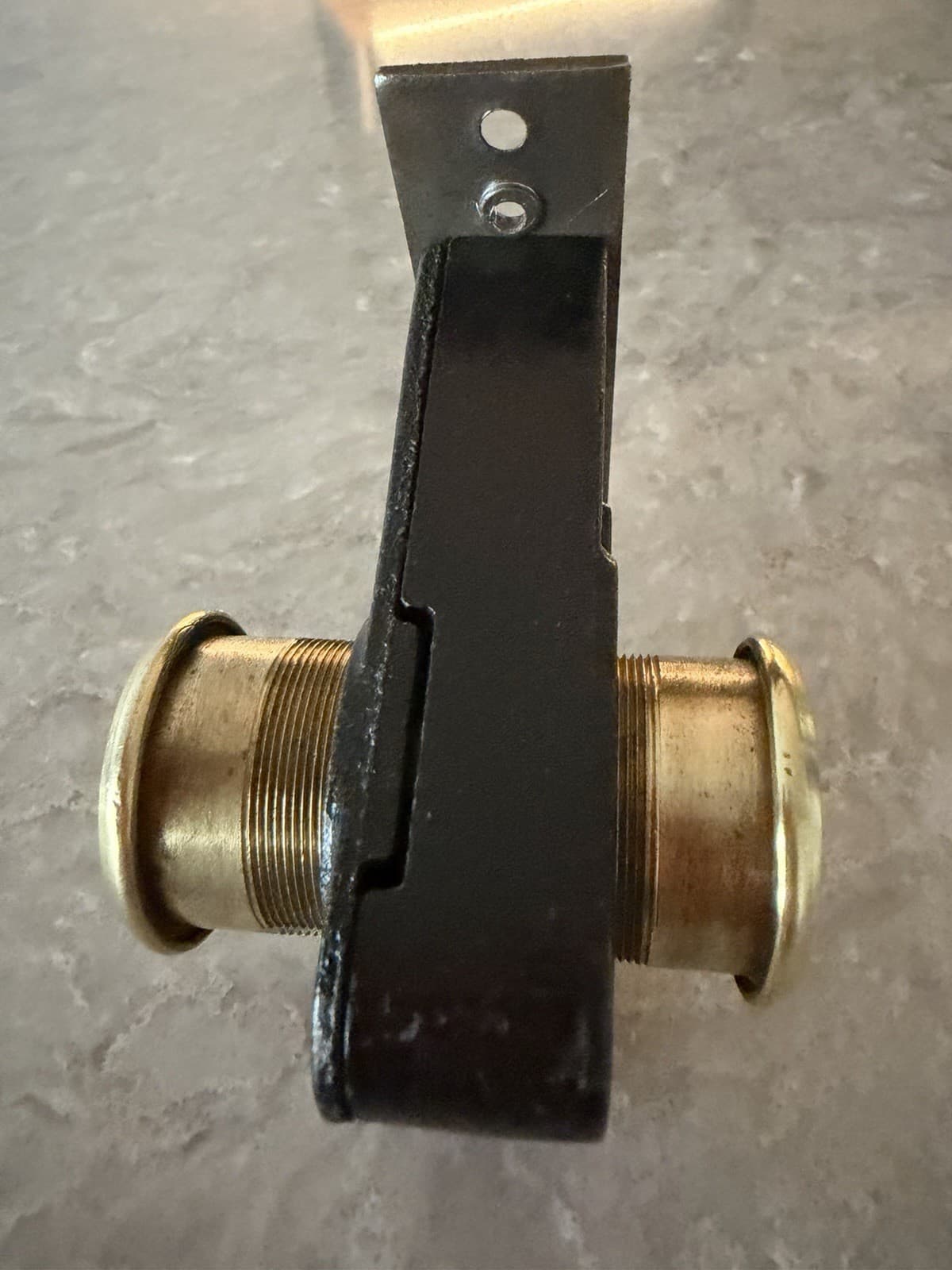 Vintage Yale Rim Deadbolt Lock w/ 2 Keys Brass Strike Cleaned Complete - Thumbnail 10