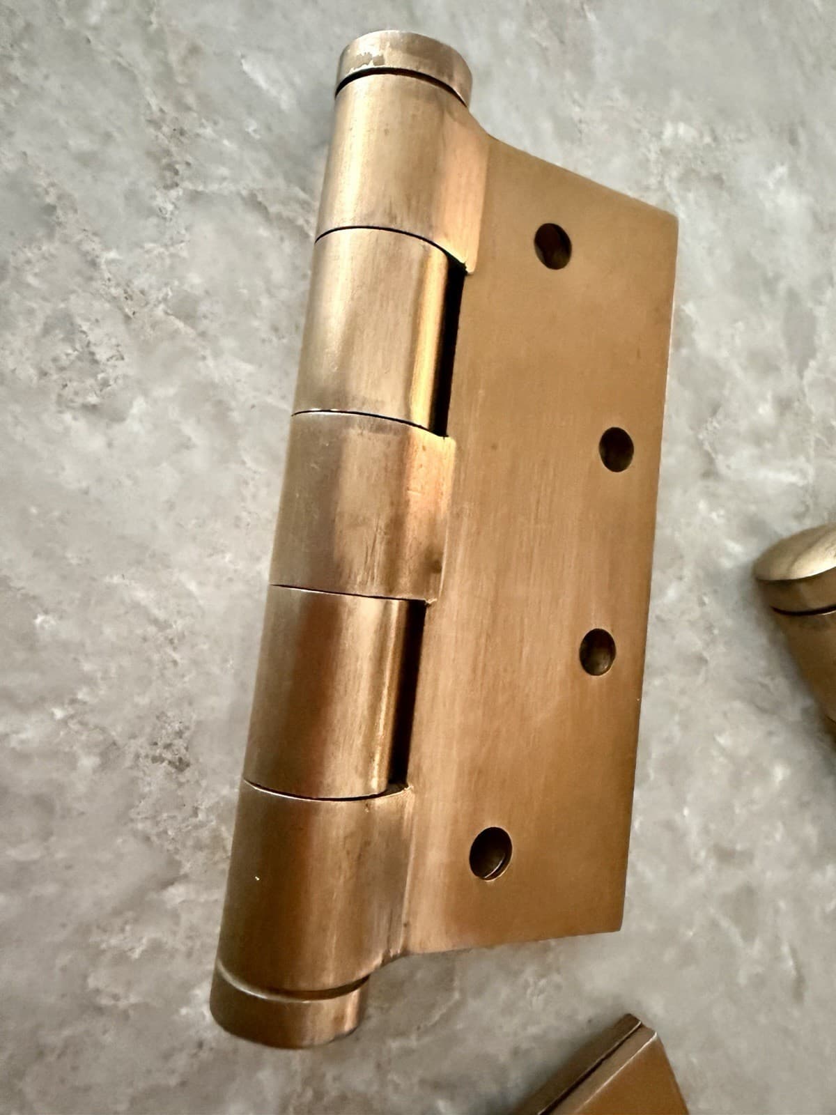 Lawrence Oilite Ball Bearing Hinges 4 x 4.5 Steel Copper Wash Set of 3 - Thumbnail 12