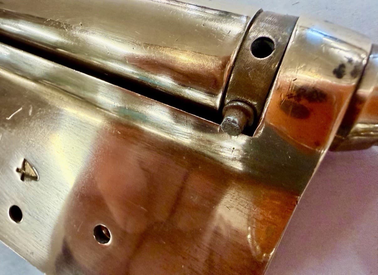 Vintage Brass Double Action Spring Hinges Set of 2 | 5 Inch Café Door Hinges - Thumbnail 6