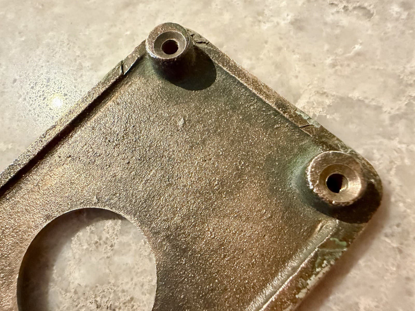 Vintage MCM Solid Brass Door Backplate Escutcheon 8-1/4” x 2-1/4” - Thumbnail 11