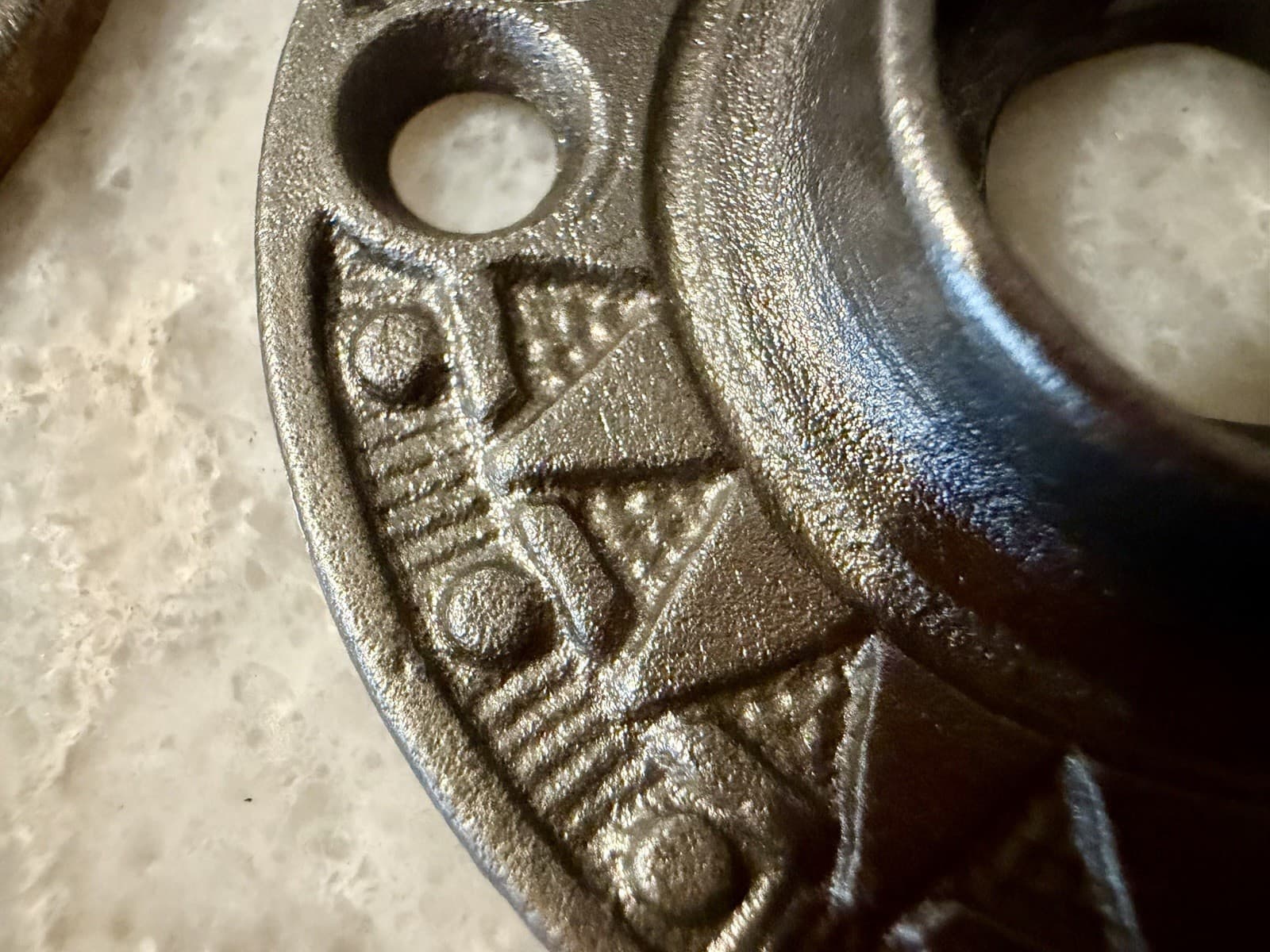Antique Eastlake Cast Iron Door Knob Rosette 2” 3/4” Fitter Victorian Rose - Thumbnail 7