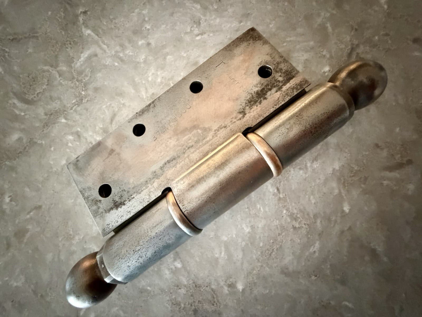 Vintage McKinney 4.5” x 5” Heavy Duty Steel Ball Tip Loose Pin Door Hinge - Thumbnail 13