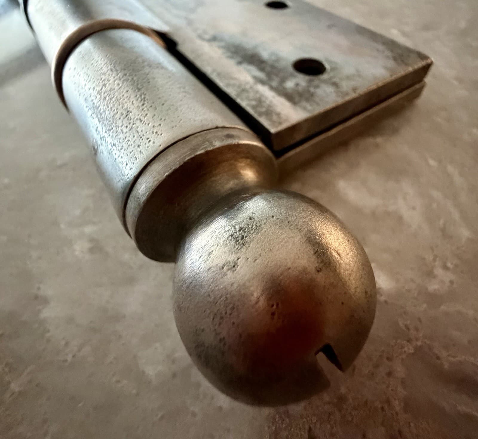 Vintage McKinney 4.5” x 5” Heavy Duty Steel Ball Tip Loose Pin Door Hinge - Thumbnail 15