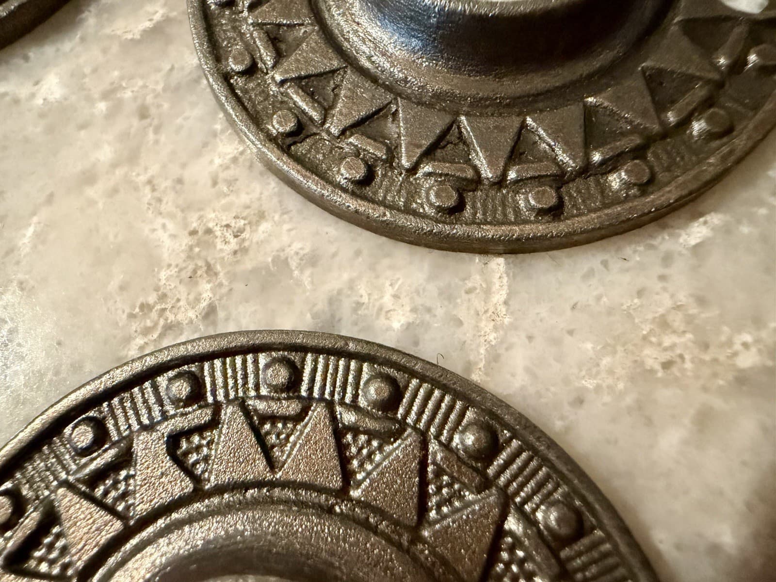 Antique Eastlake Cast Iron Door Knob Rosette 2” 3/4” Fitter Victorian Rose - Thumbnail 8