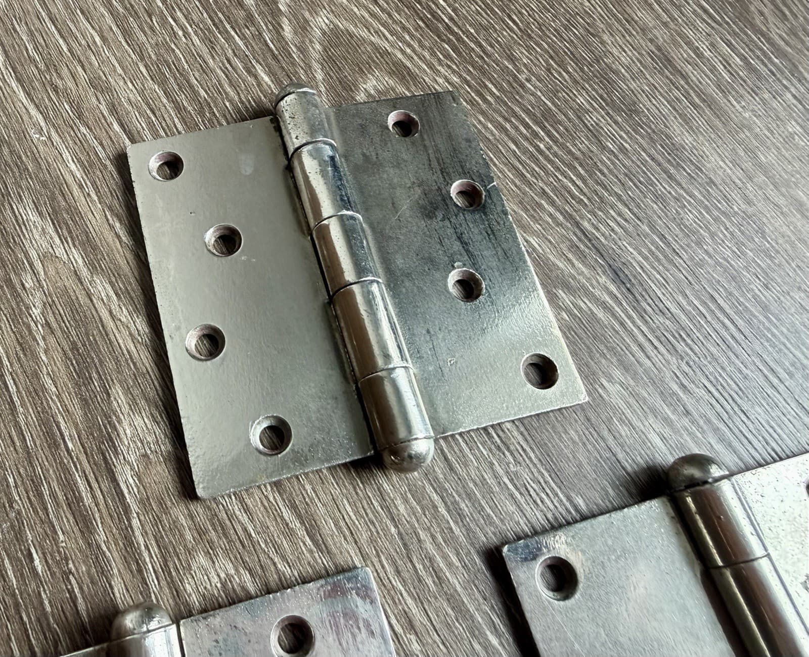 Stanley SW Sweetheart 4x4 Steel Ball Tip Door Hinges Set of 3 Vintage - Thumbnail 3