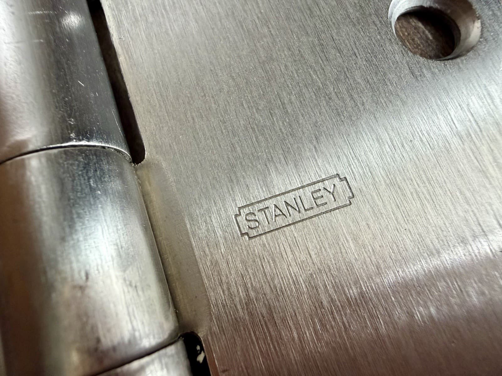 Stanley F179 4.5 x 4.5 Steel Plain Bearing Door Hinges Set of 3 Satin Chrome - Thumbnail 7
