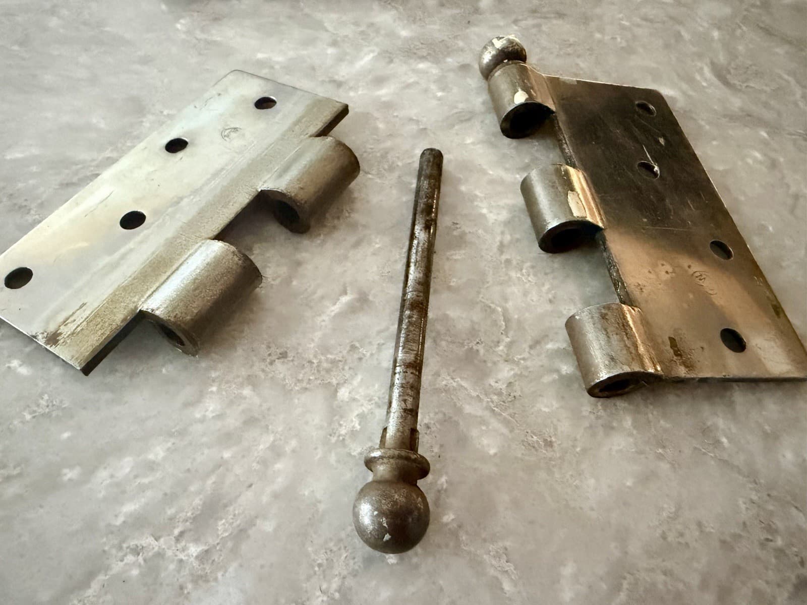 Pair Stanley SW 4x4 Steel Ball Tip Door Hinges Sweetheart Loose Pin - Thumbnail 12