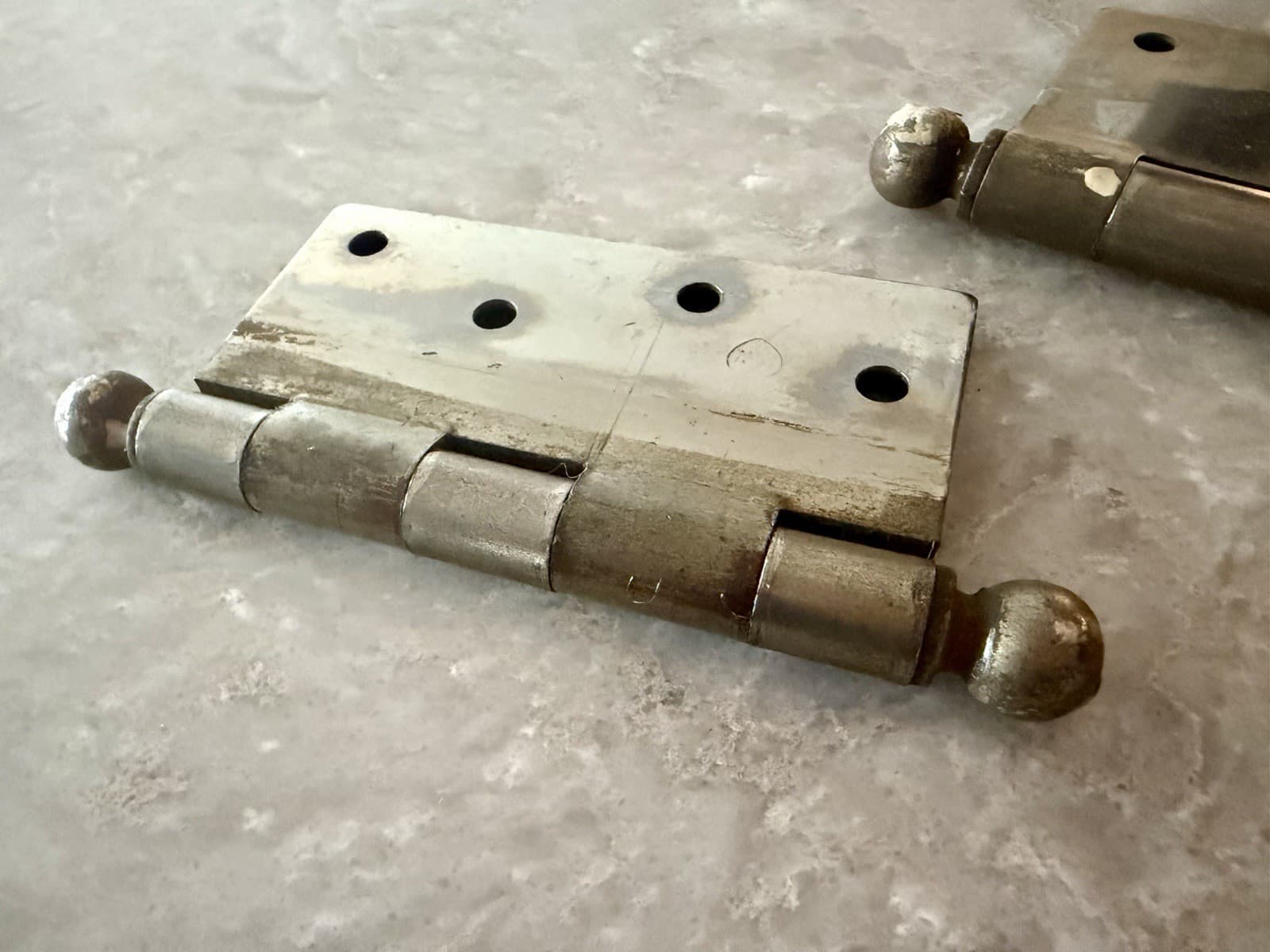 Pair Stanley SW 4x4 Steel Ball Tip Door Hinges Sweetheart Loose Pin - Thumbnail 10
