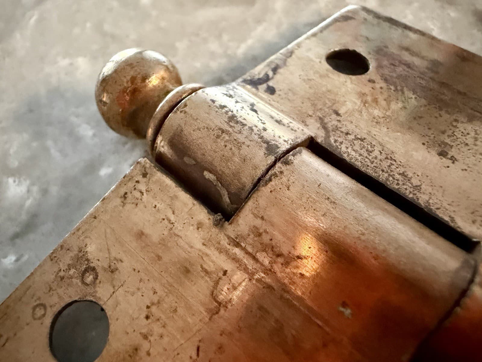 Stanley SW 3.5” Ball Tip Steel Door Hinges Vintage Set of 3 Sweetheart - Thumbnail 10