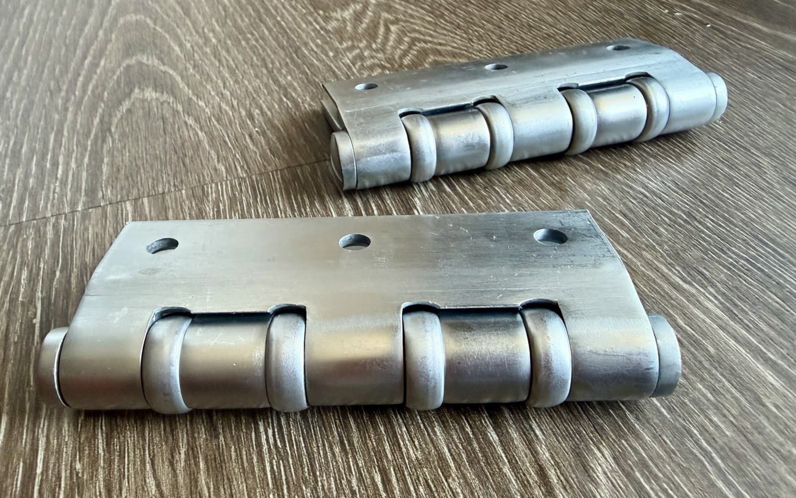 Pair Stanley BB98 Offset Door Hinges 3.5x4.5 Satin Nickel NOS USA - Thumbnail 8