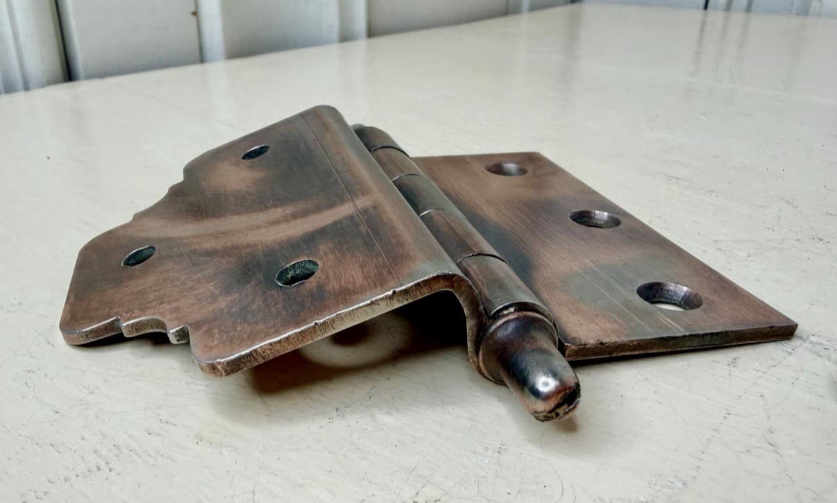 National Mfg 3/4” Offset Door Hinges 4.25” x 3.5” Steeple Tip Set of 2 - Thumbnail 10