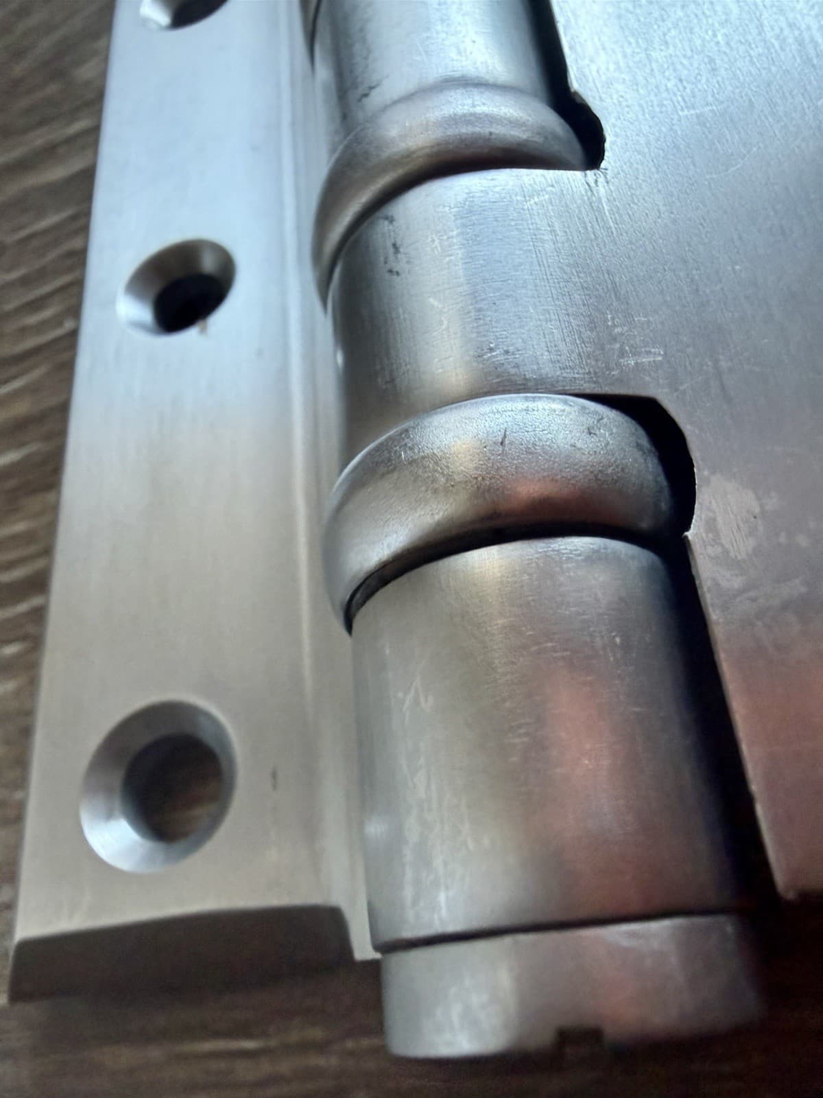 Pair Stanley BB98 Offset Door Hinges 3.5x4.5 Satin Nickel NOS USA - Thumbnail 3