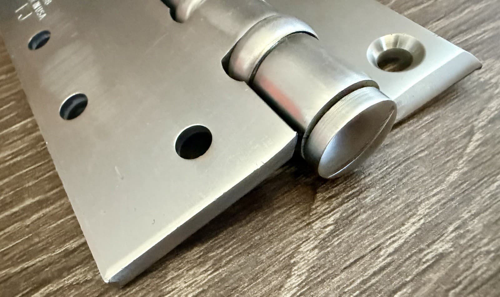 Pair Stanley BB98 Offset Door Hinges 3.5x4.5 Satin Nickel NOS USA - Thumbnail 4