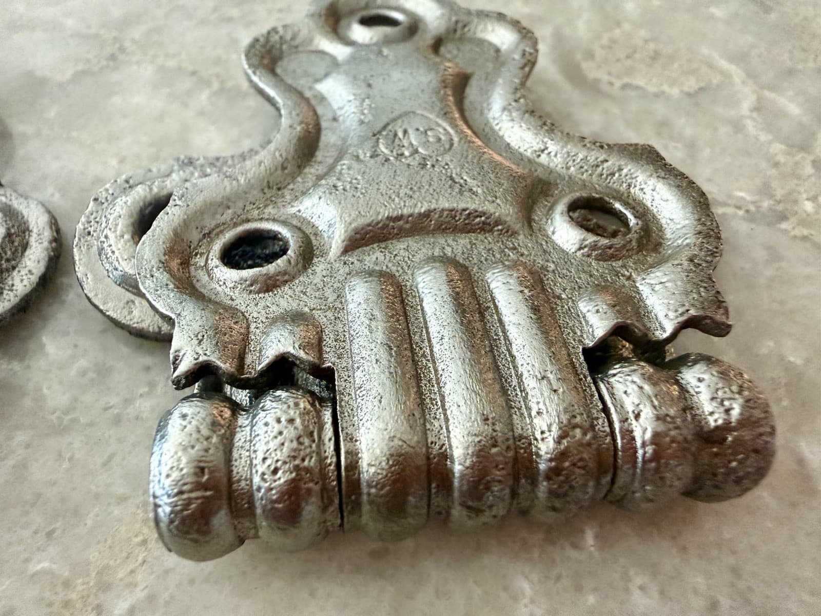 Pair Stanley SW Cast Iron Ornamental Surface Hinges 4-3/4” Antique VTG - Thumbnail 13