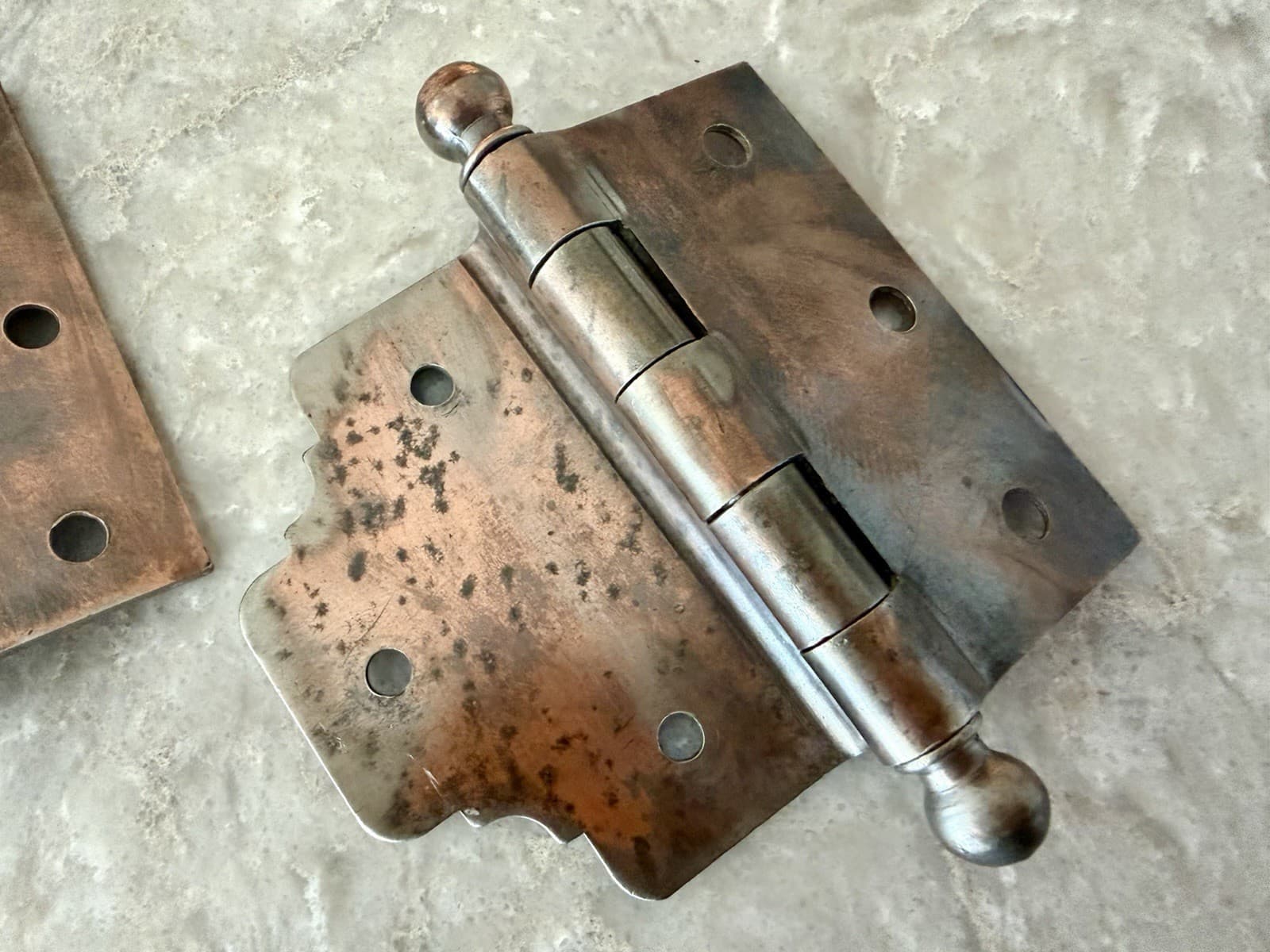 National Mfg 3/4” Offset Door Hinges 4.25” x 3.5” Ball Tip Set of 2 - Thumbnail 3