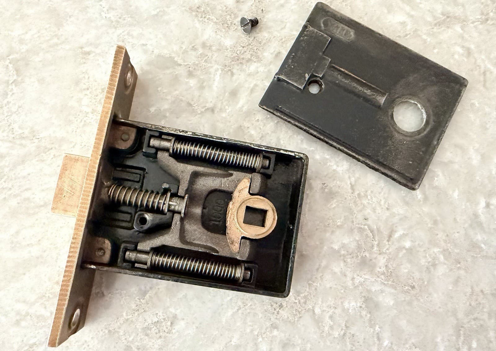 Vintage Yale Brass Passage Mortise Lock Antique Door Hardware - Thumbnail 11