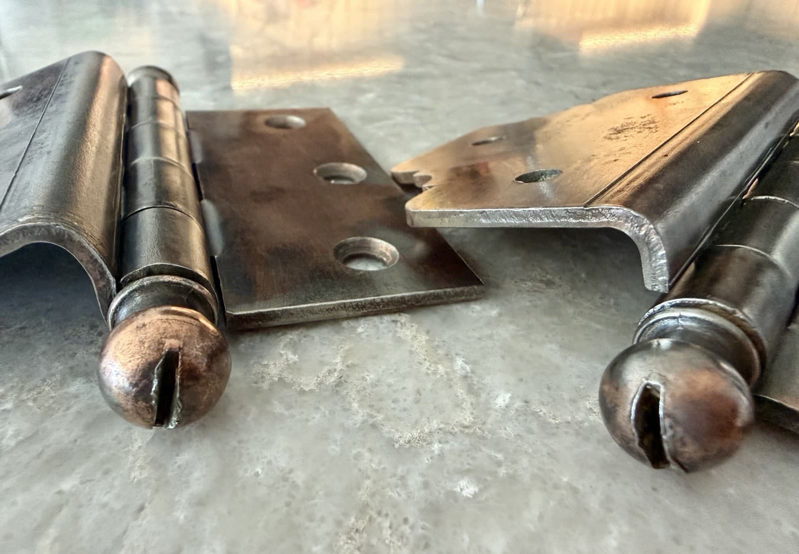 National Mfg 3/4” Offset Door Hinges 4.25” x 3.5” Ball Tip Set of 2 - Thumbnail 9