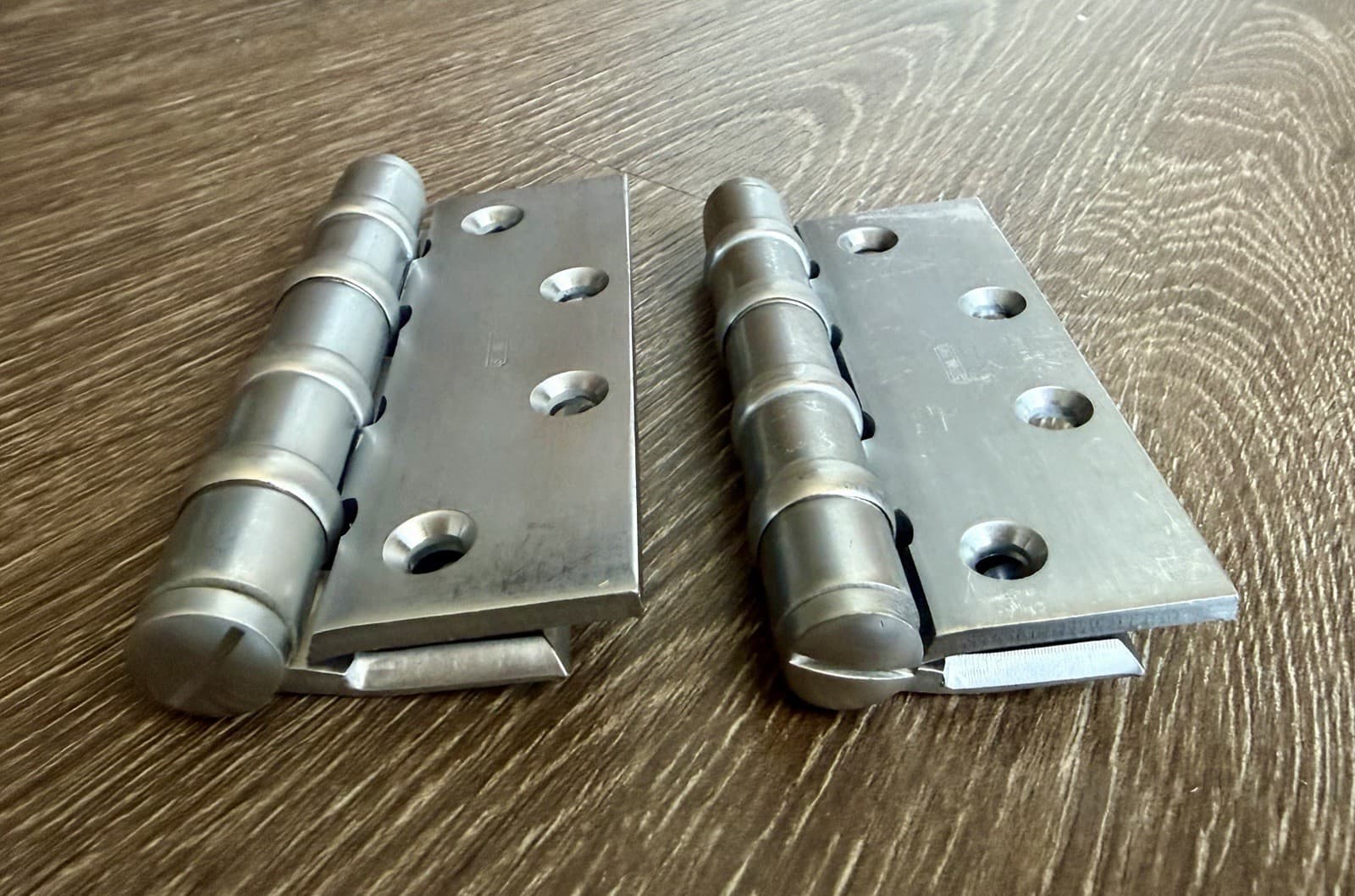 Pair Stanley BB98 Offset Door Hinges 3.5x4.5 Satin Nickel NOS USA - Thumbnail 11