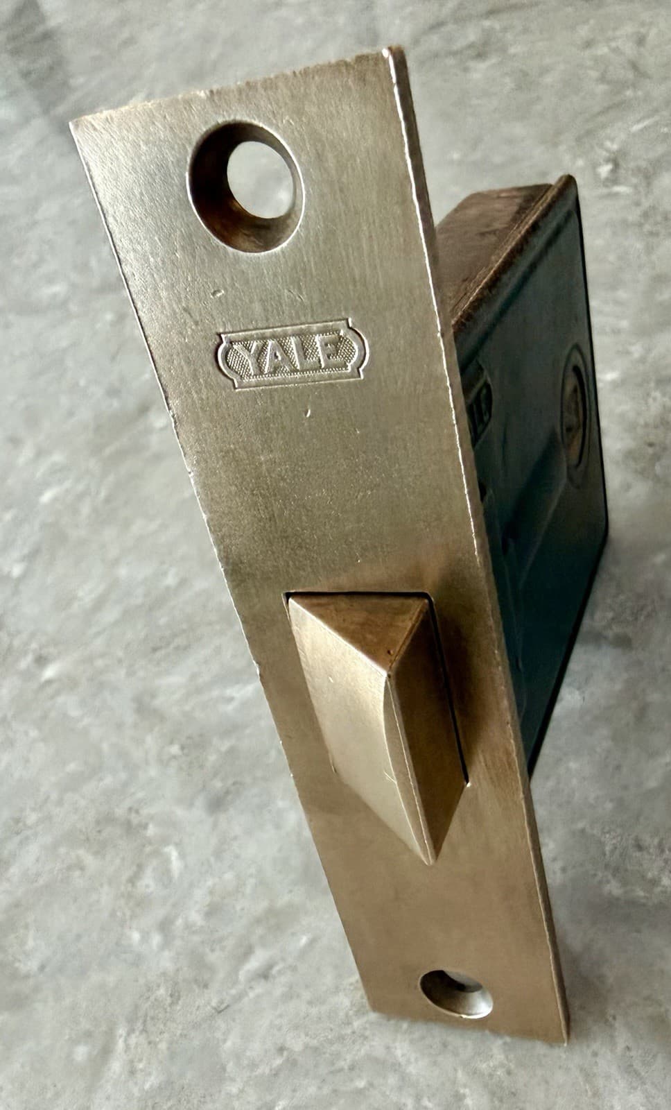 Vintage Yale Brass Passage Mortise Lock Antique Door Hardware - Thumbnail 7