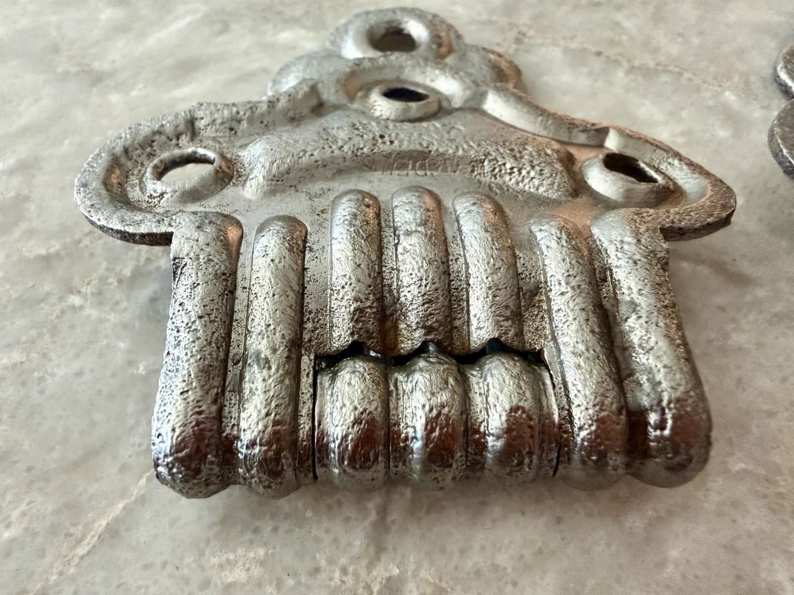 Pair Stanley SW Cast Iron Ornamental Surface Hinges 4-3/4” Antique VTG - Thumbnail 15