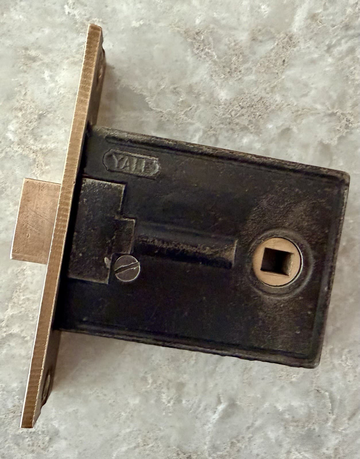 Vintage Yale Brass Passage Mortise Lock Antique Door Hardware - Thumbnail 12
