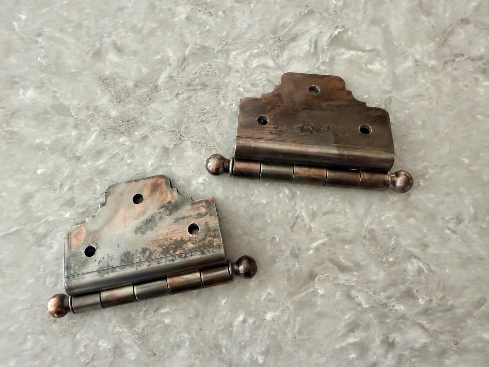 National Mfg 3/4” Offset Door Hinges 4.25” x 3.5” Ball Tip Set of 2 - Thumbnail 12