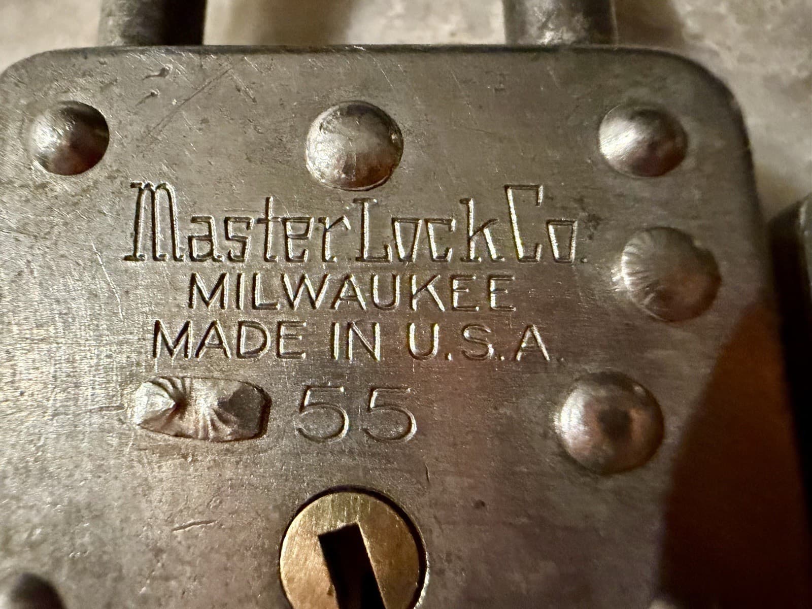 Vintage Master Lock Padlocks Models 85 & 44 5P w/ Keys Made USA Pair - Thumbnail 10